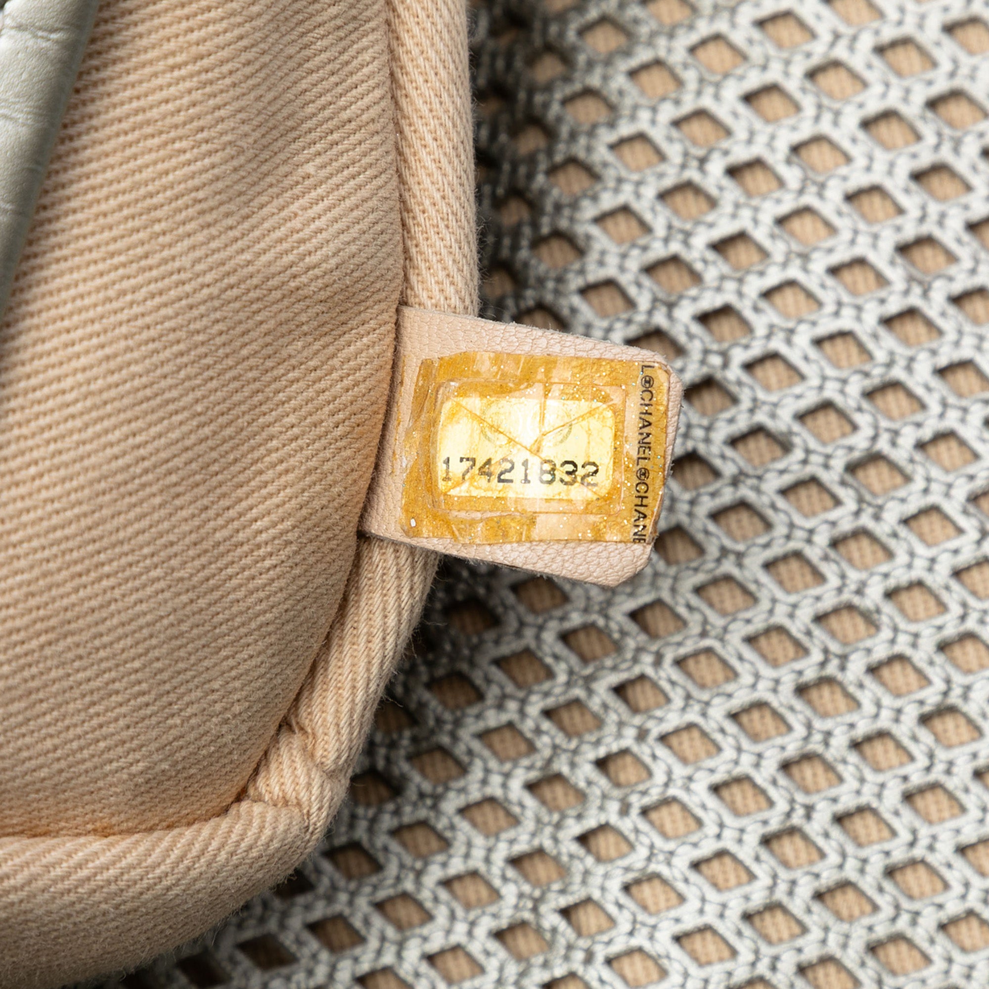 Small Perforated Calfskin Up In The Air Flap