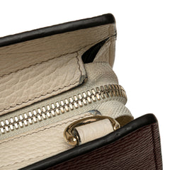 Medium Tricolor Pebbled Calfskin Soho Convertible Top Handle Bag