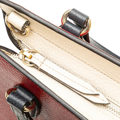 Medium Tricolor Pebbled Calfskin Soho Convertible Top Handle Bag