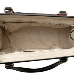 Medium Tricolor Pebbled Calfskin Soho Convertible Top Handle Bag