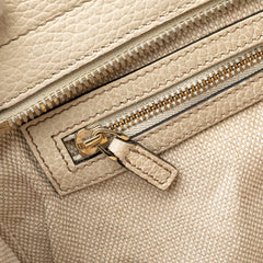 Medium Tricolor Pebbled Calfskin Soho Convertible Top Handle Bag
