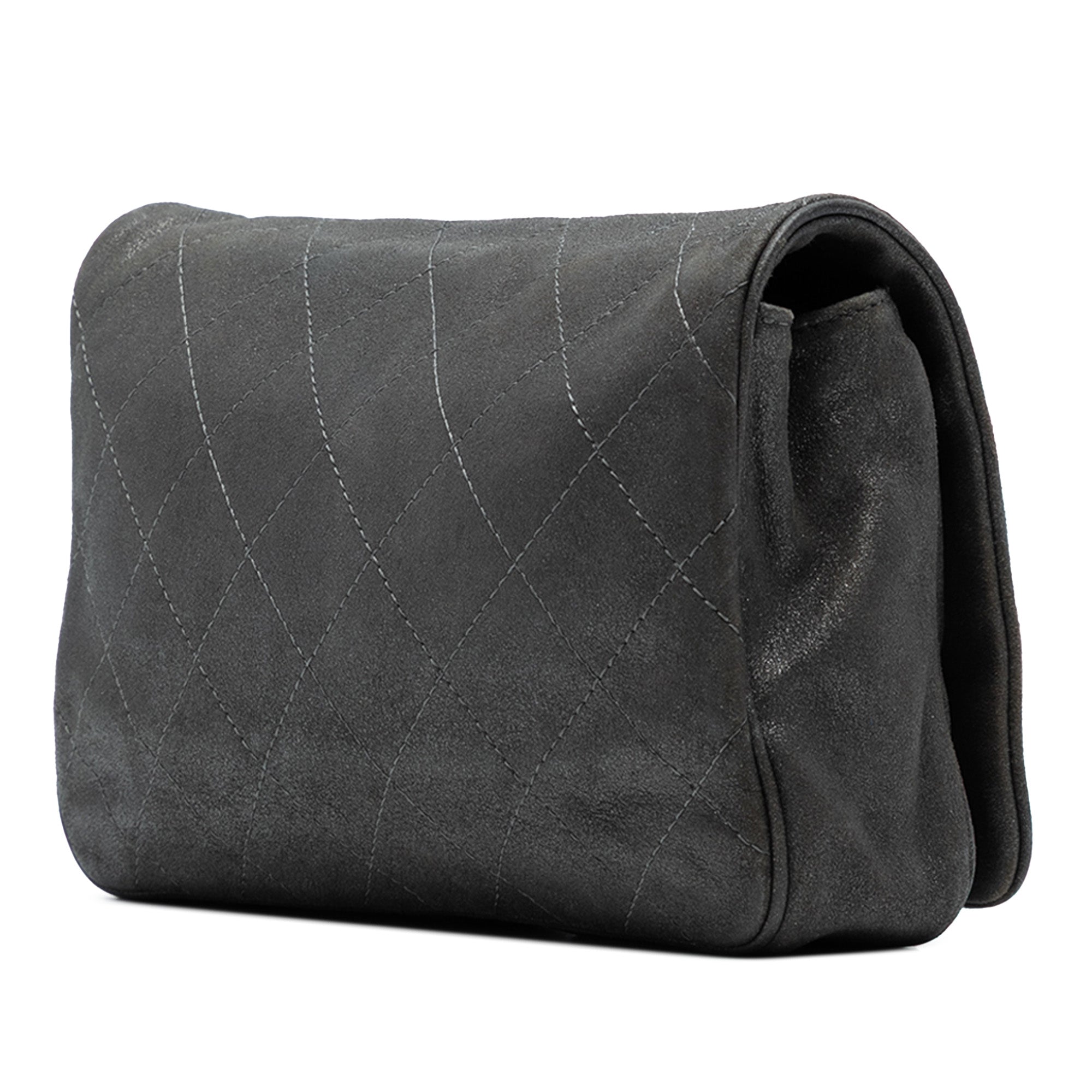 CC Quilted Iridescent Calfskin Single Flap