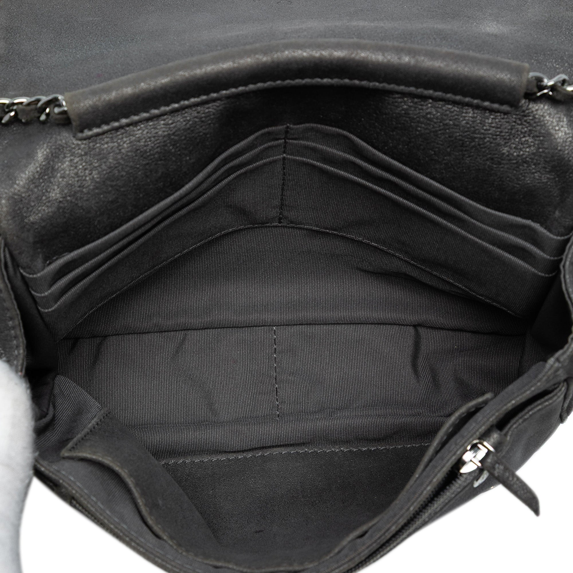 CC Quilted Iridescent Calfskin Single Flap