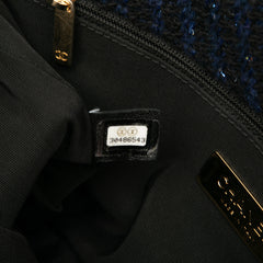 Large Chevron Tweed Sequin 19 Flap