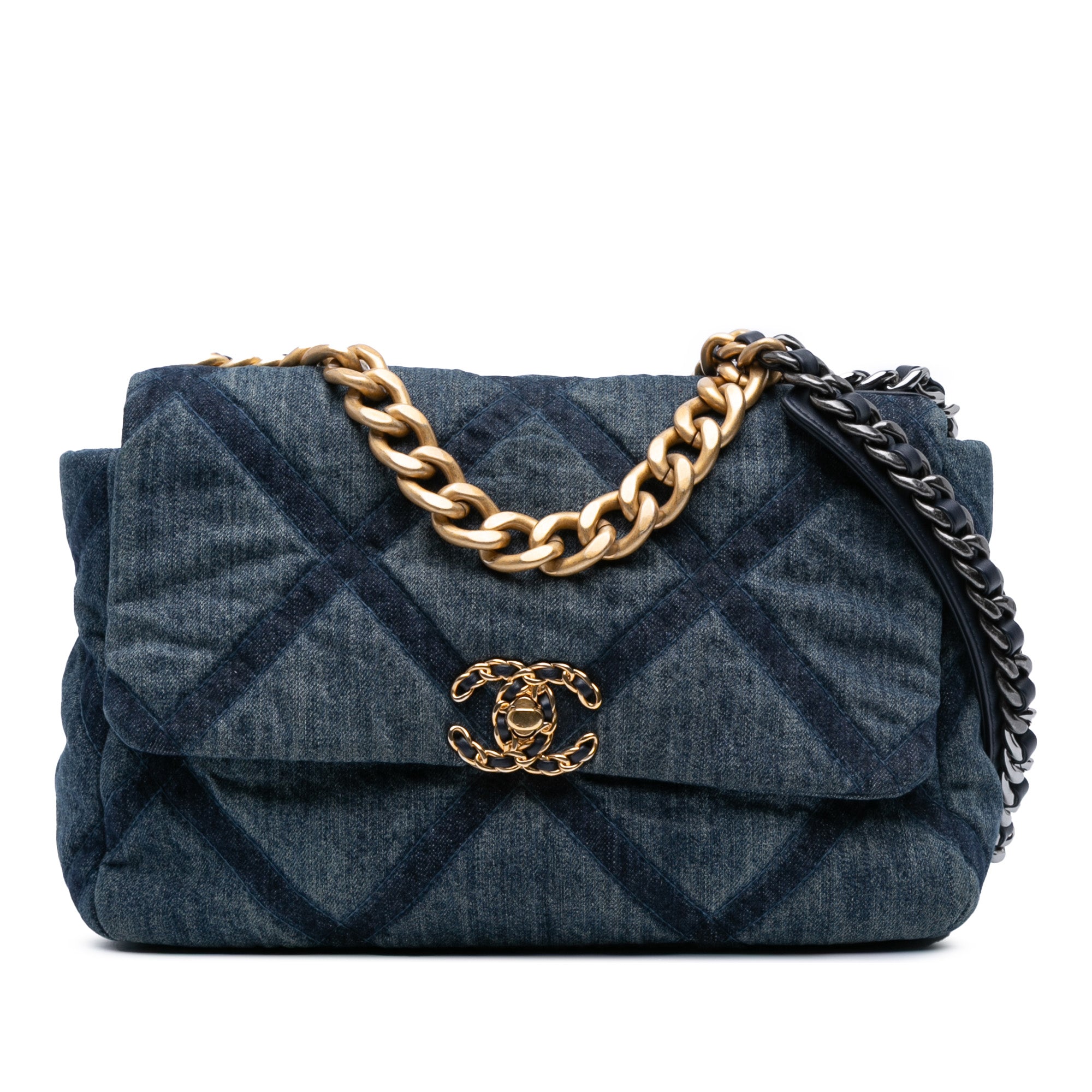 Large Denim 19 Flap