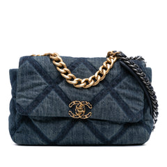 Large Denim 19 Flap