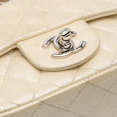 Mini Square Classic Caviar Single Flap