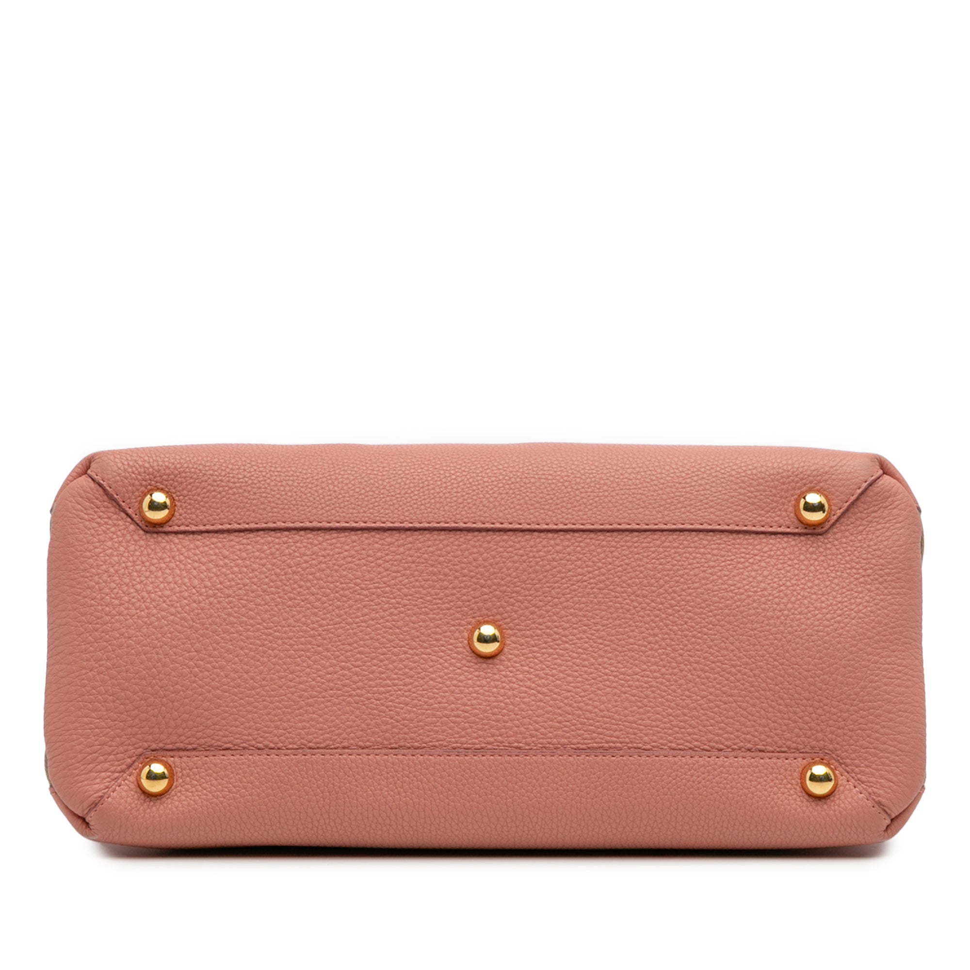 Medium Leather and House Check Banner Satchel