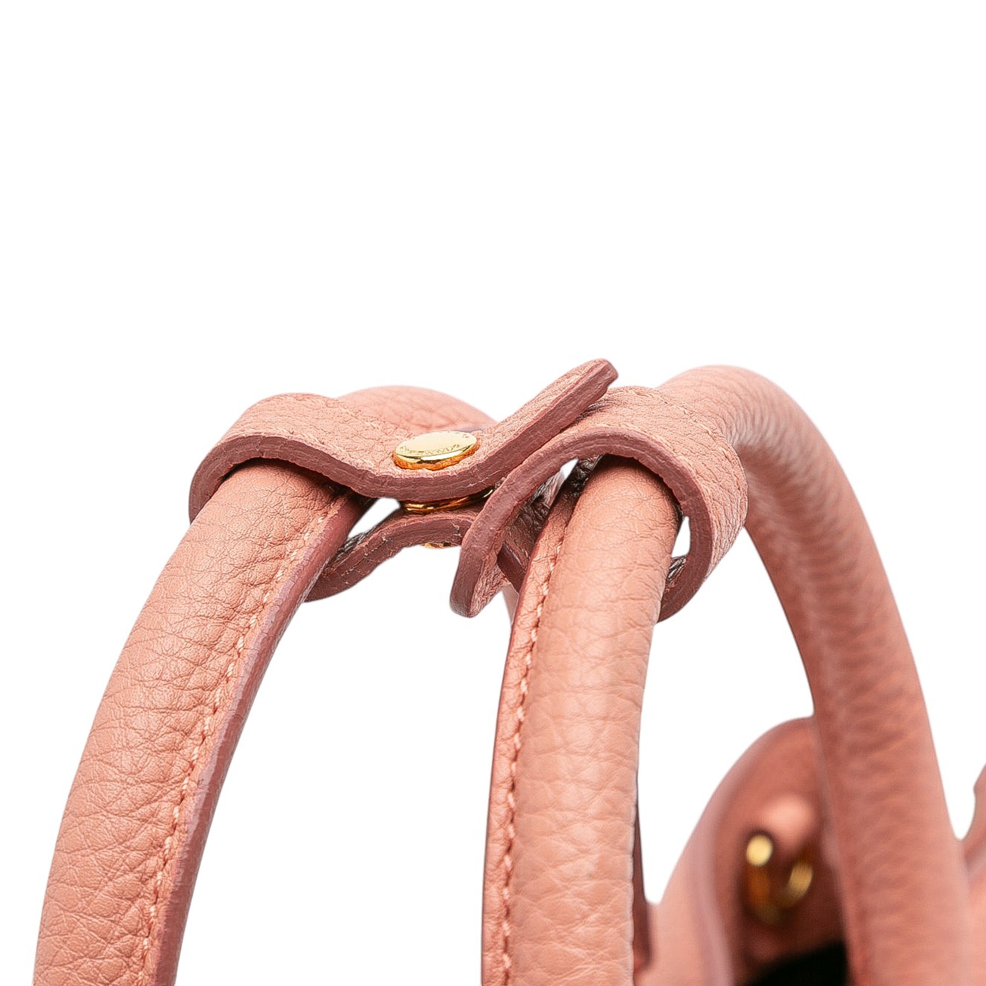 Medium Leather and House Check Banner Satchel