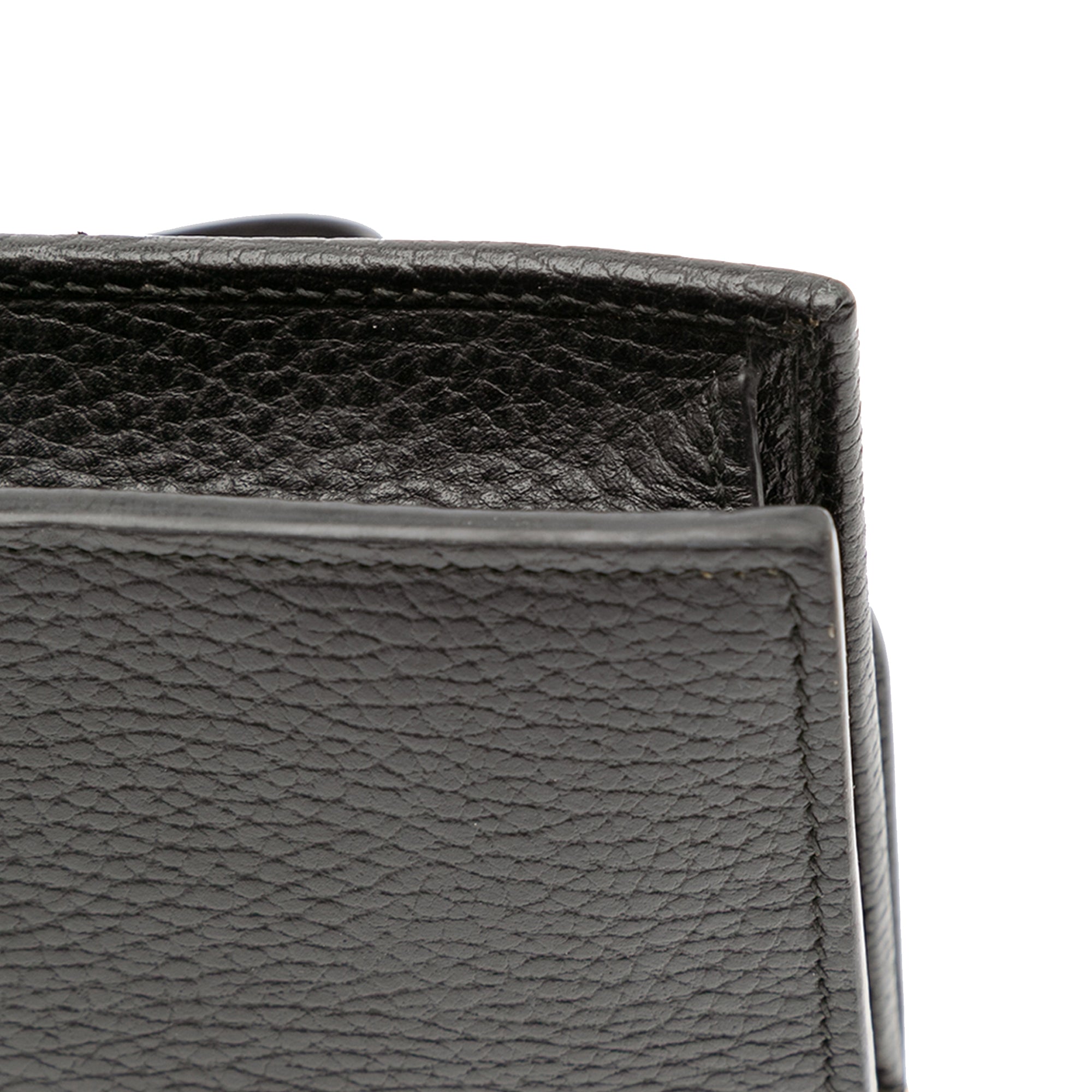 Leather Interlocking G Dollar Wallet on Chain
