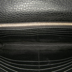 Leather Interlocking G Dollar Wallet on Chain