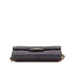 Small Iridescent Caviar Single Flap