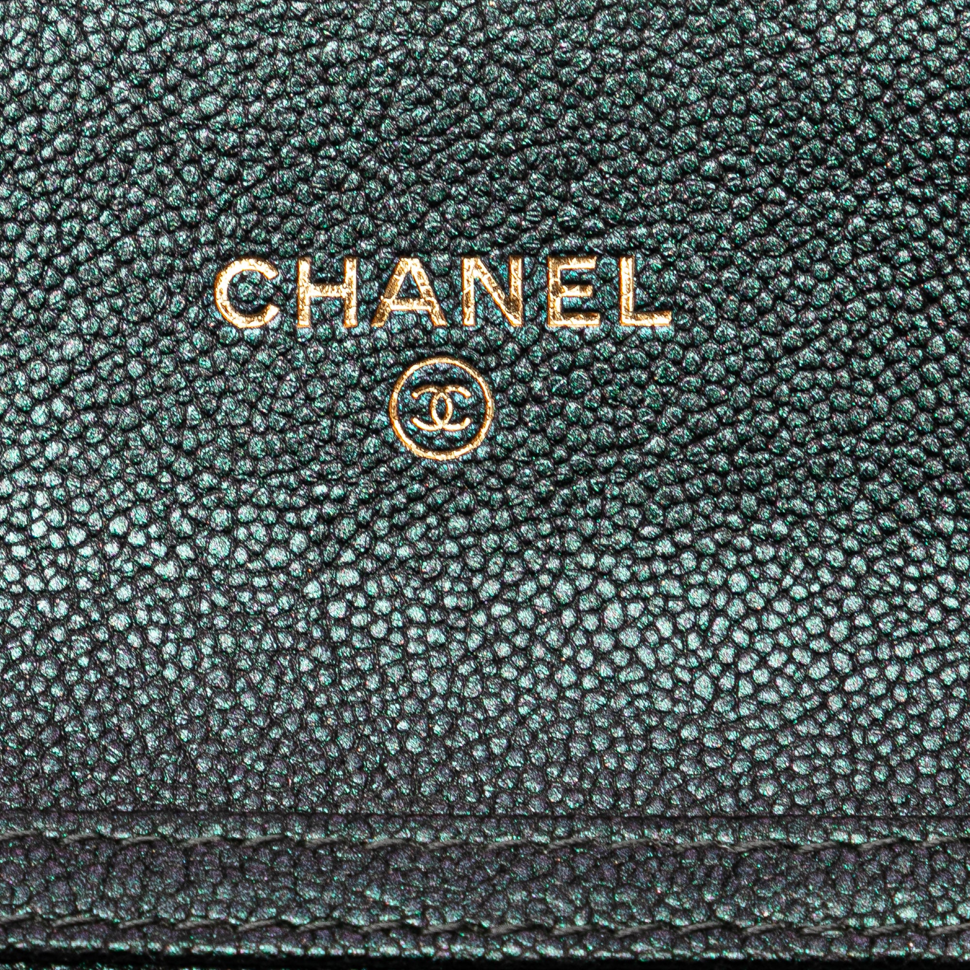 Small Iridescent Caviar Single Flap