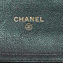 Small Iridescent Caviar Single Flap