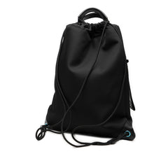 Nylon Logo Drawstring Backpack