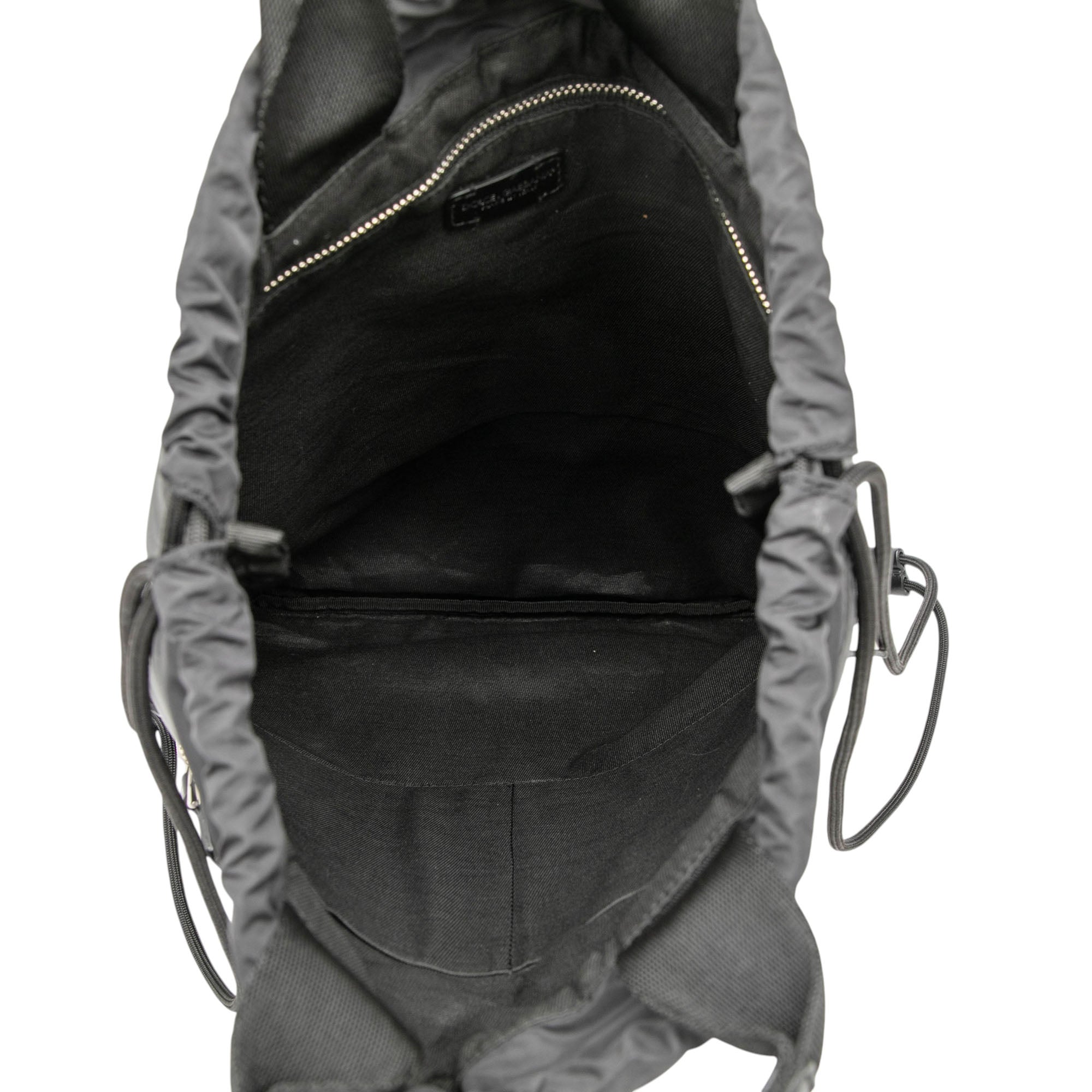 Nylon Logo Drawstring Backpack