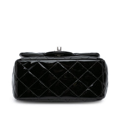 Mini Square Classic Patent Single Flap