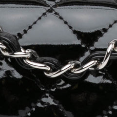 Mini Square Classic Patent Single Flap