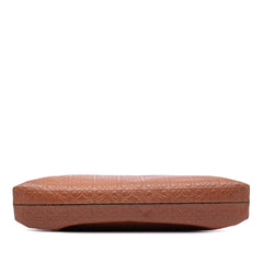 Embossed Anagram Leather Repeat T Clutch