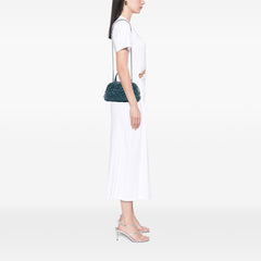 CC Woven Calfskin Bowling Bag