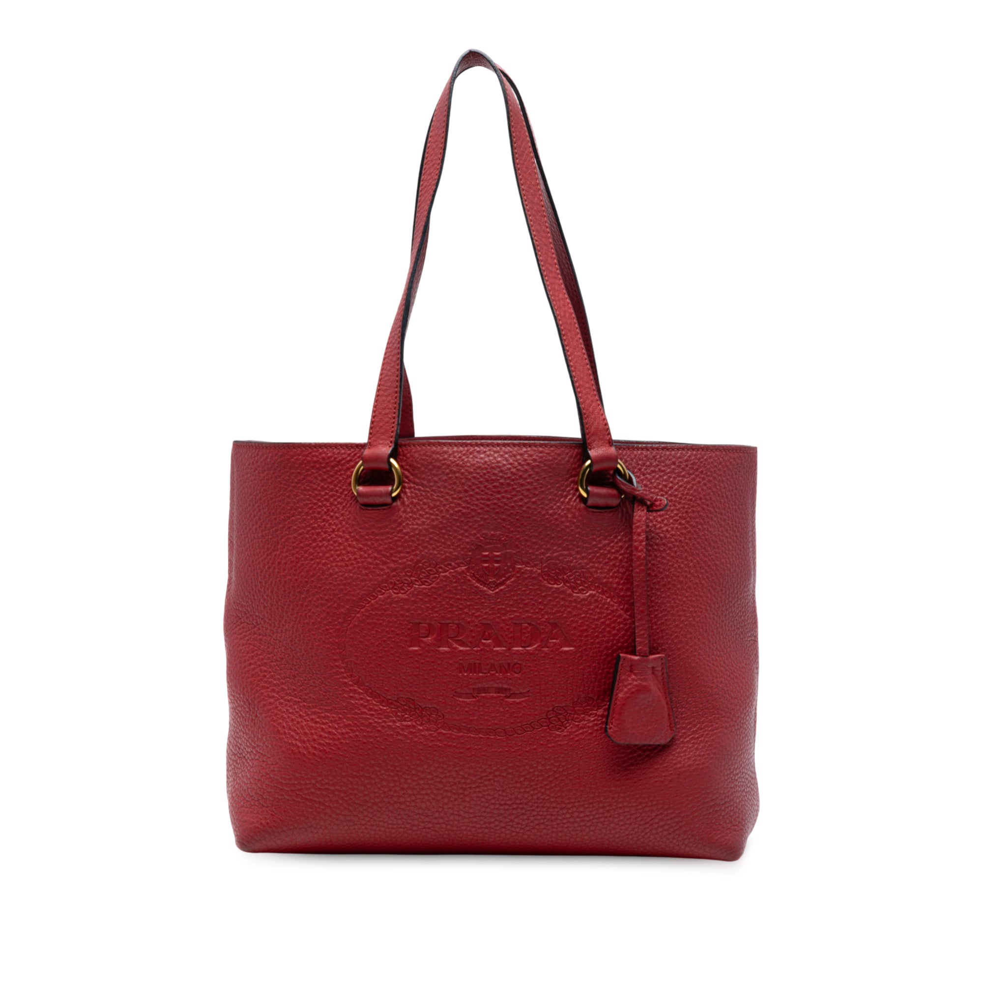 Vitello Daino Canapa Logo Tote