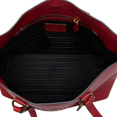 Vitello Daino Canapa Logo Tote