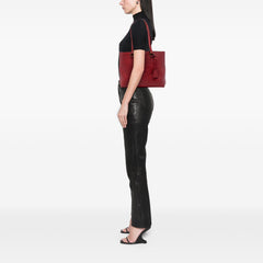 Vitello Daino Canapa Logo Tote