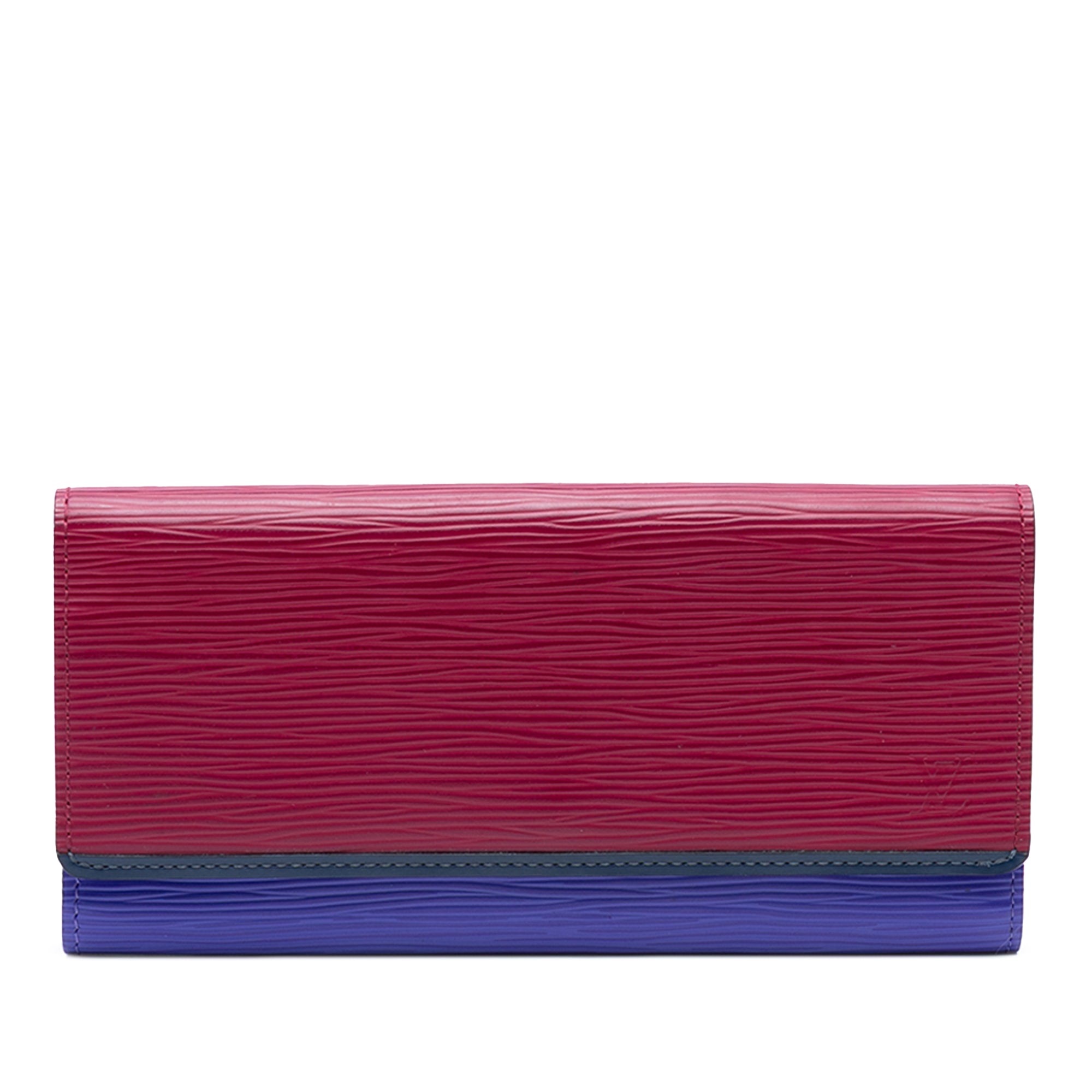 Tricolor Epi Flore Long Wallet