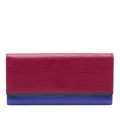 Tricolor Epi Flore Long Wallet