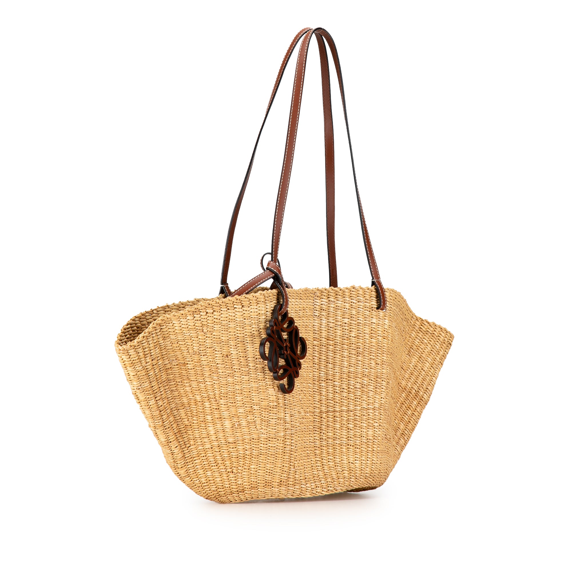 Small Raffia Shell Basket Tote_1