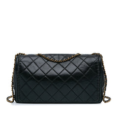 Quilted Lambskin Whipstitch Single Flap_2