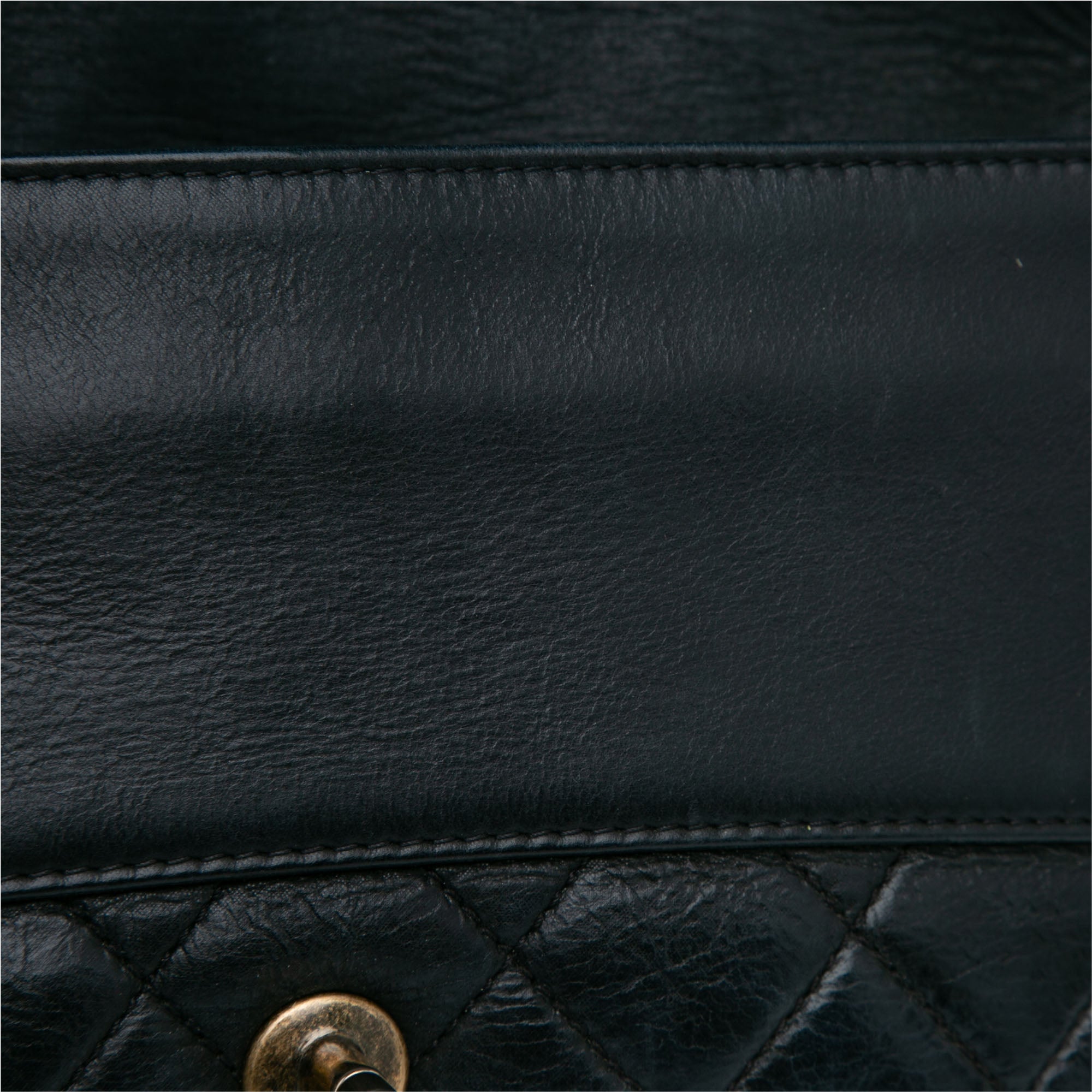 Quilted Lambskin Whipstitch Single Flap_8