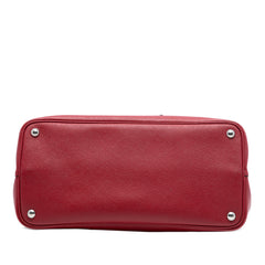 Large Saffiano Cuir Double Satchel