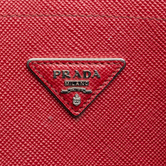 Large Saffiano Cuir Double Satchel