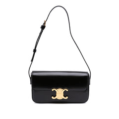 Shiny Calfskin Claude Shoulder Bag