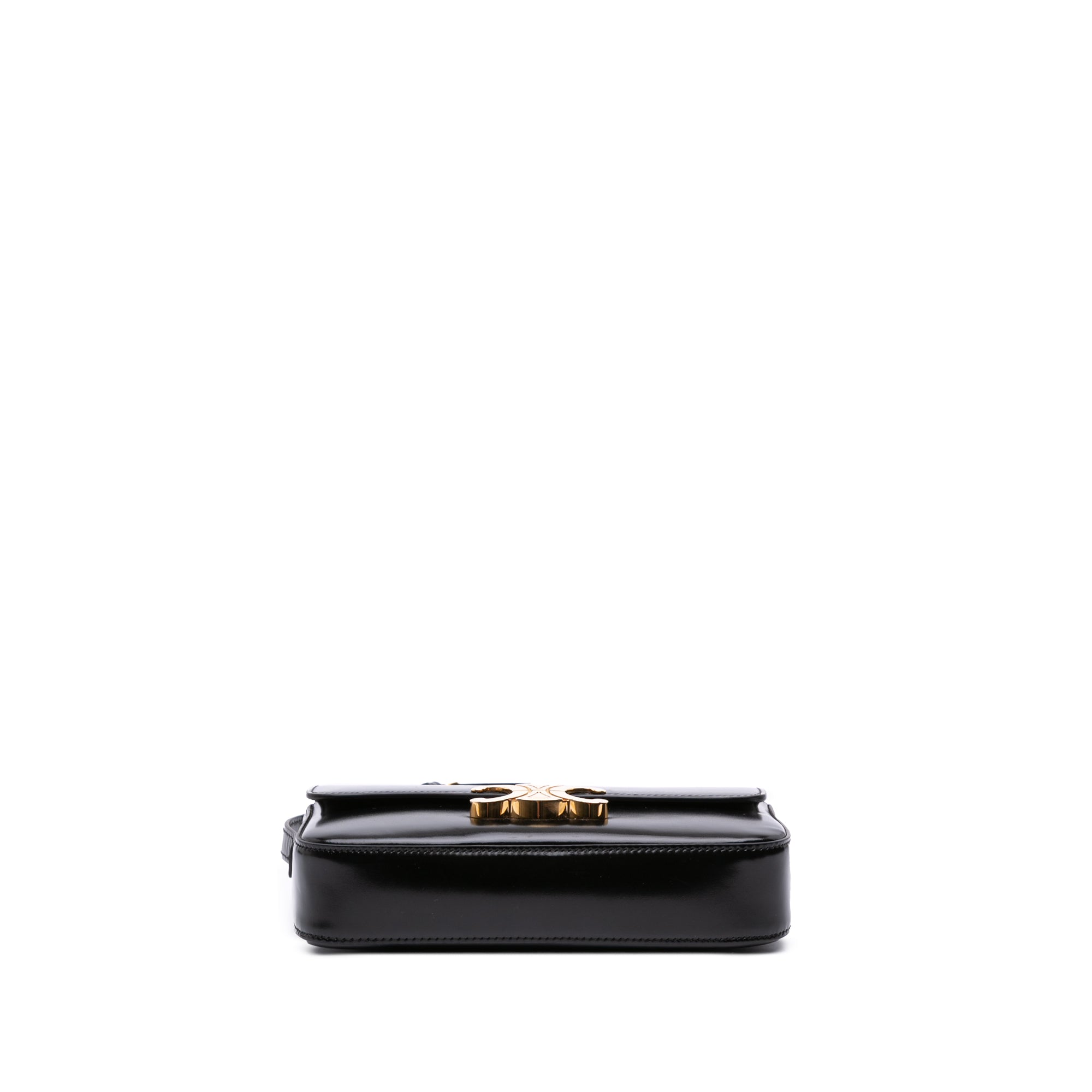 Shiny Calfskin Claude Shoulder Bag