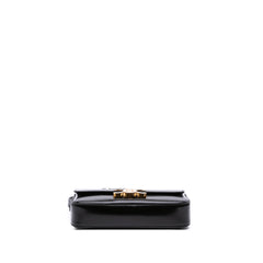 Shiny Calfskin Claude Shoulder Bag