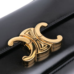 Shiny Calfskin Claude Shoulder Bag