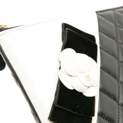 Large Quilted Lambskin Camellia O Case Clutch