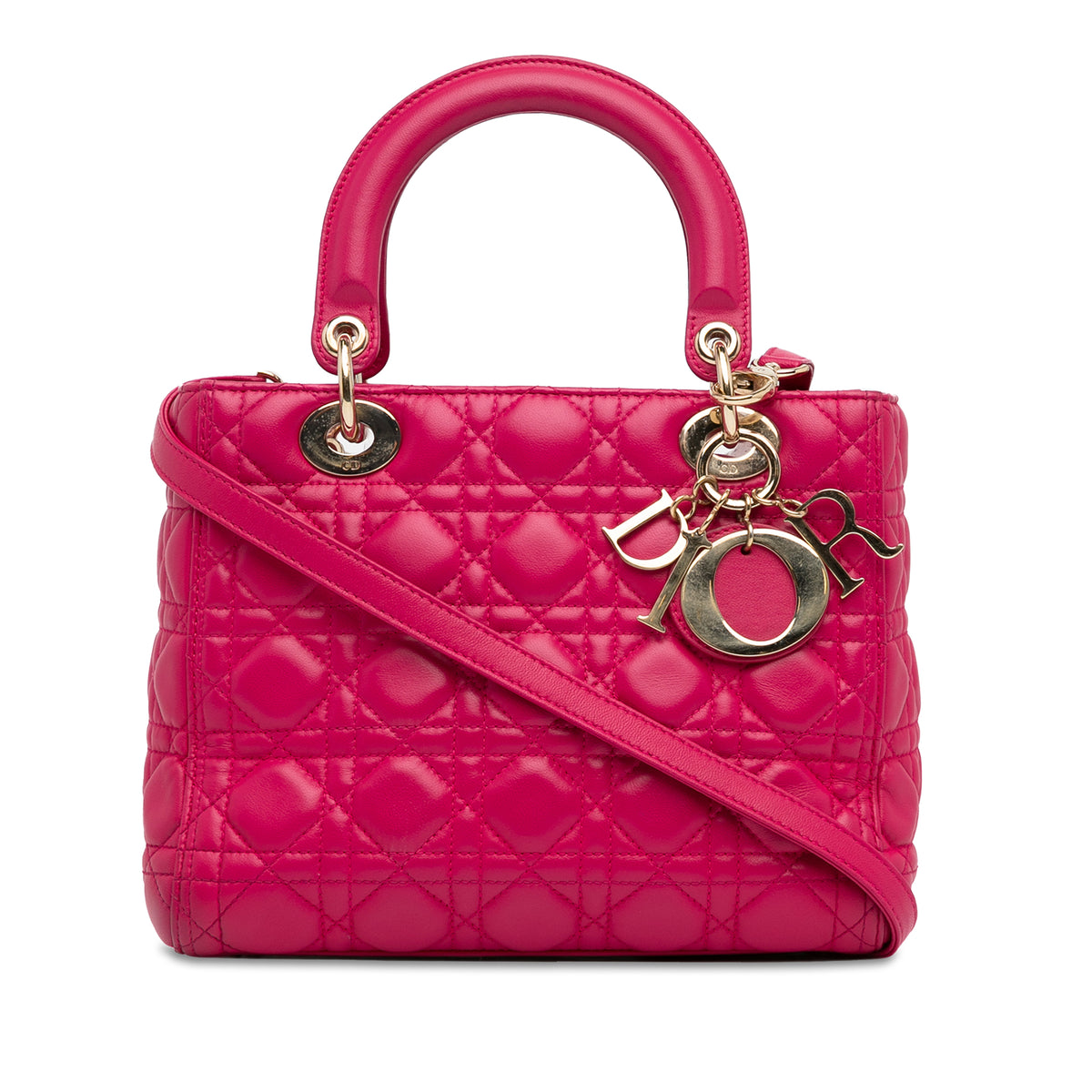 Medium Lambskin Cannage Lady Dior_0