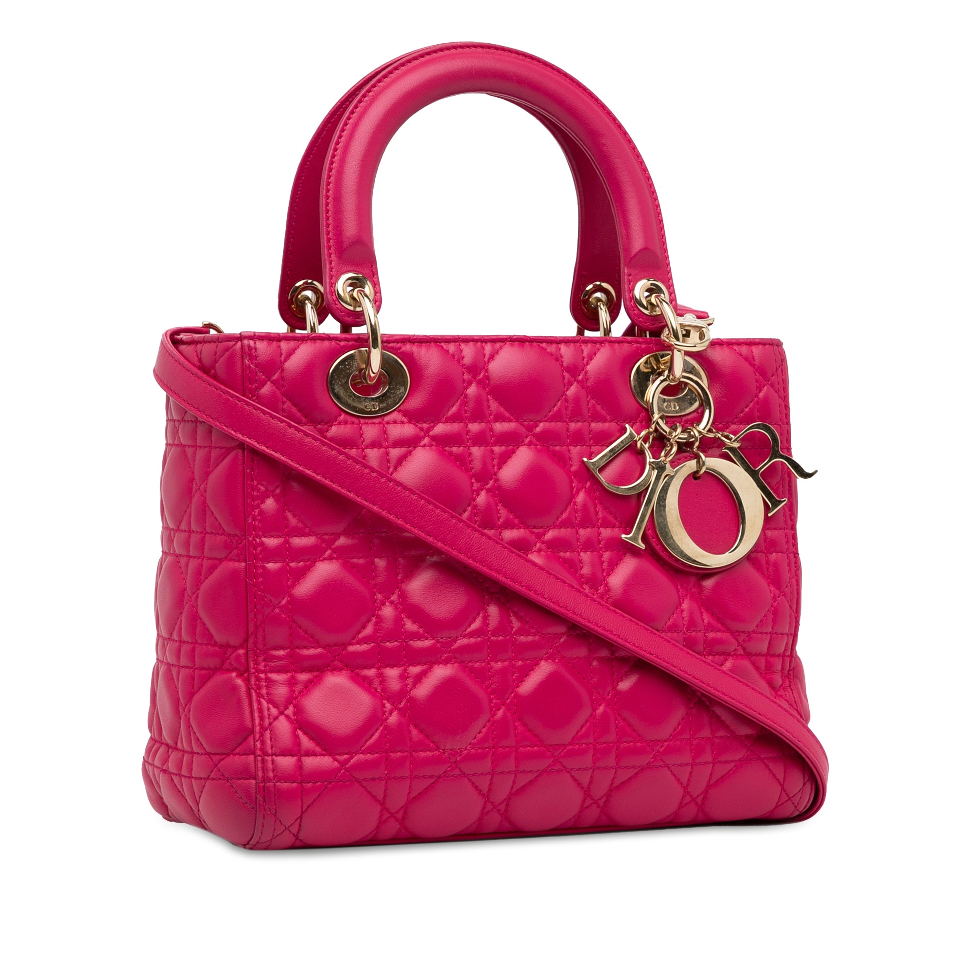 Medium Lambskin Cannage Lady Dior_1