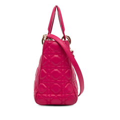 Medium Lambskin Cannage Lady Dior_2