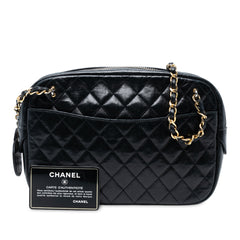 CC Quilted Lambskin Chain Camera Bag
