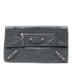 Lambskin Motocross Giant 12 Envelope Clutch