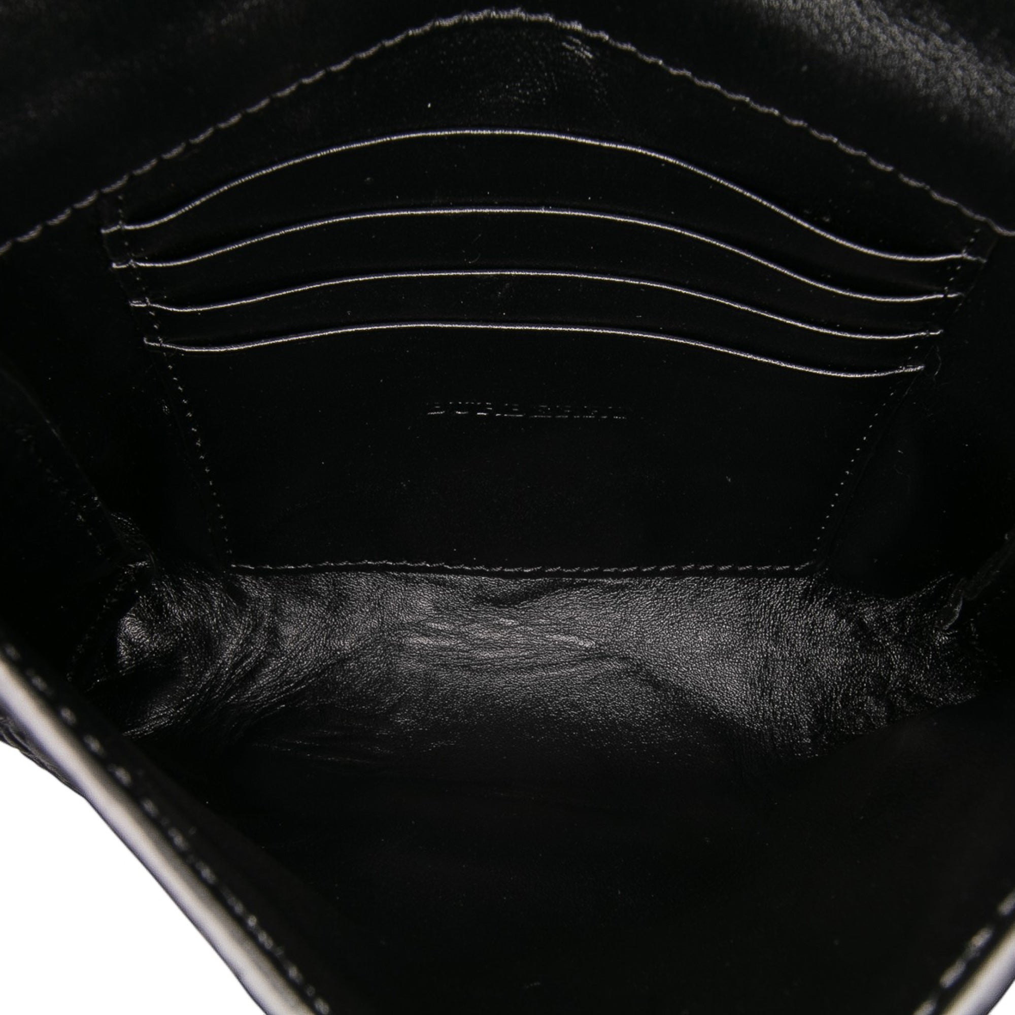 Embossed Grain Check Leather Langley Crossbody