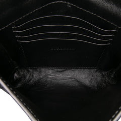 Embossed Grain Check Leather Langley Crossbody
