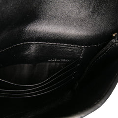 Embossed Grain Check Leather Langley Crossbody