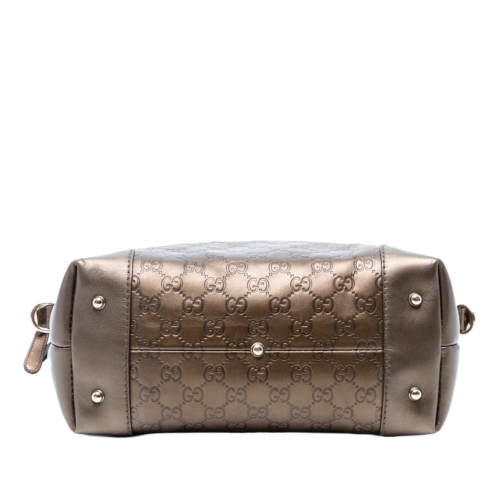 Metallic Guccissima Heart Bit Tote