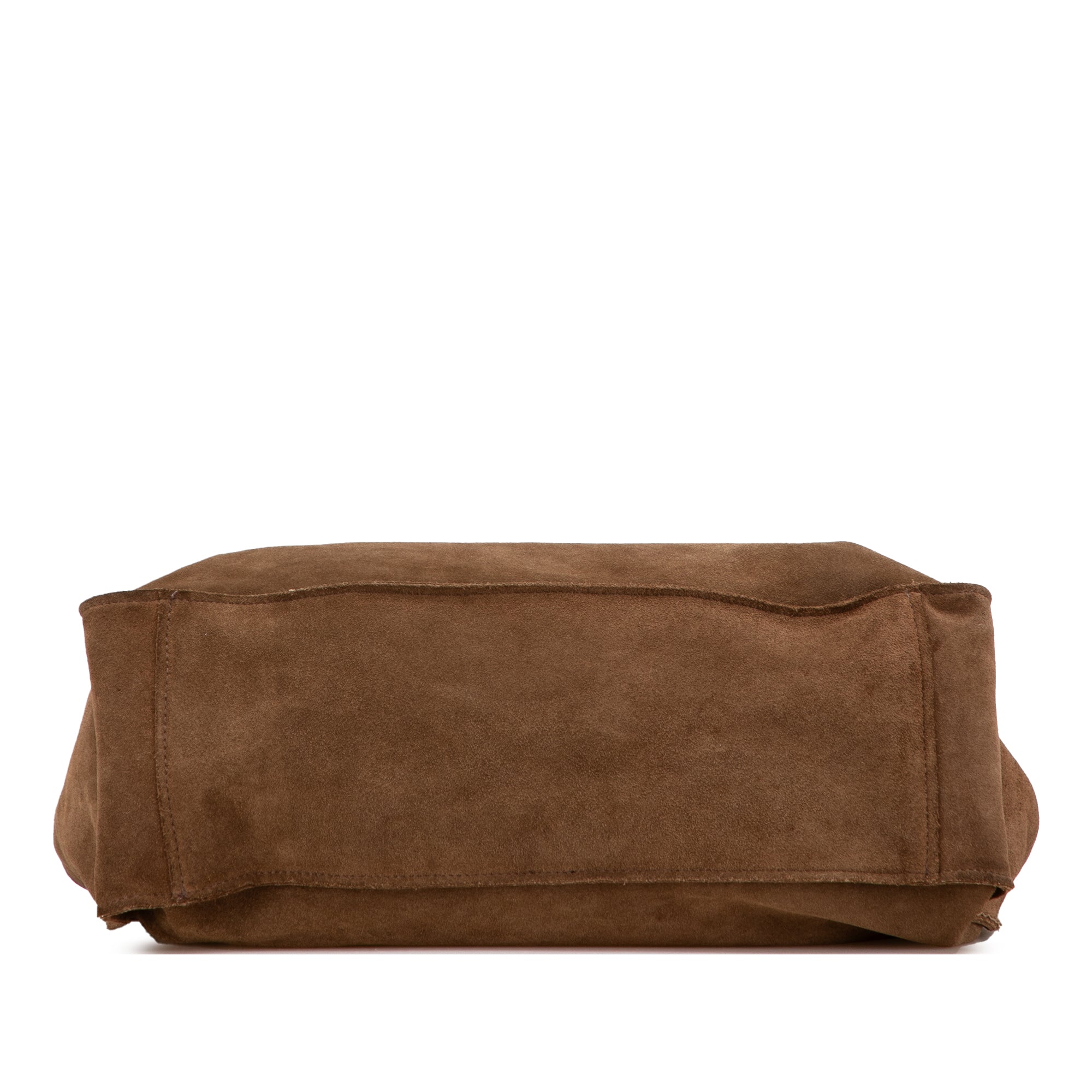 Suede Logo Strap Tote