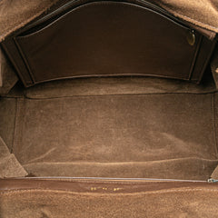 Suede Logo Strap Tote